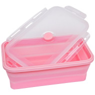 Caserolă dreptunghiulară din silicon cu capac 1200 ml